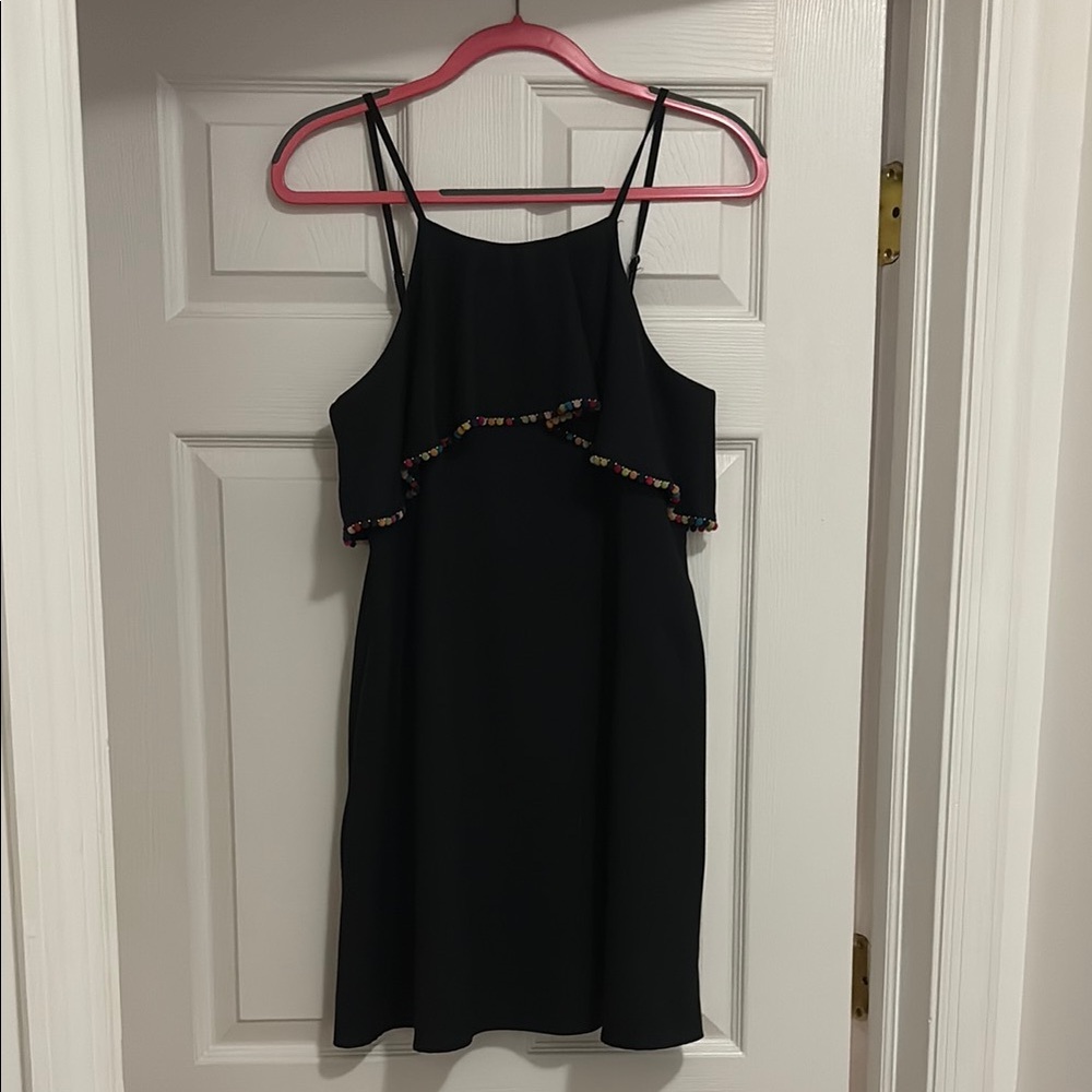 Elegant Black Ruffle Dress